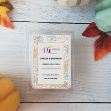 Load image into Gallery viewer, Apples and Bourbon wax melts, cinnamon, maple , vanilla