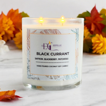 Load image into Gallery viewer, coconut soy candle , double wick Saffron, Blackberry, patchouli