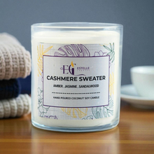 Load image into Gallery viewer, Coconut Soy candle. Amber, Jasmine, sandalwood