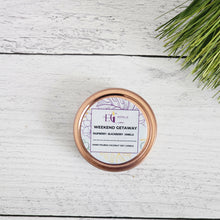 Load image into Gallery viewer, 2oz Rose Gold Candle Tin | Travel Candle