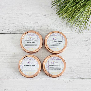 2oz Rose Gold Candle Tin | Travel Candle