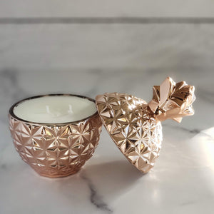 Rose Gold Pineapple Candle 6oz - Estelle Creates