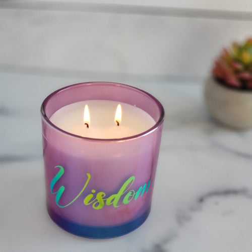 Wisdom Double Wick Candle 14oz - Estelle Creates