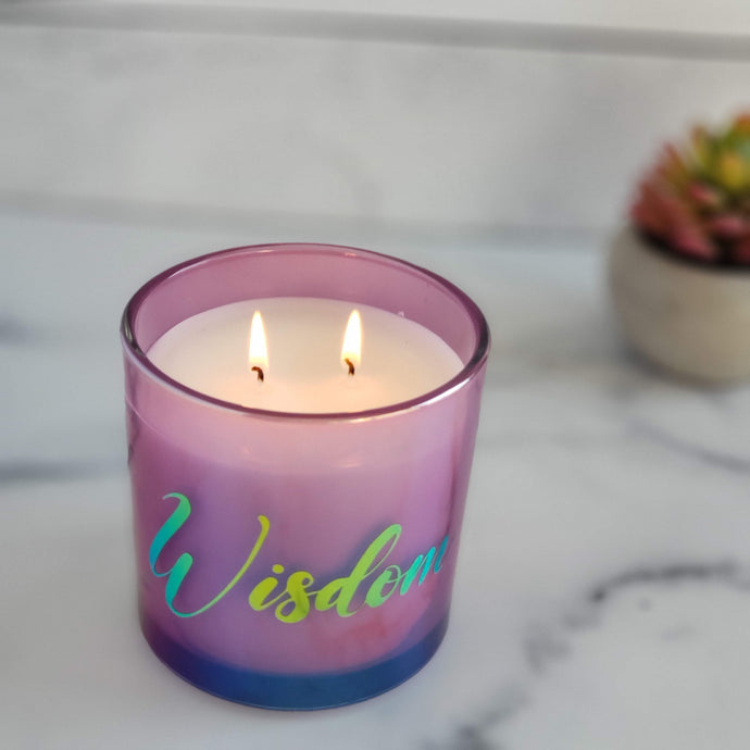 Wisdom Double Wick Candle 14oz - Estelle Creates