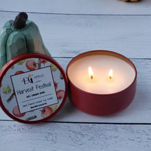 Load image into Gallery viewer, Harvest Festival Coconut Soy Candle Tin 6oz - Estelle Creates