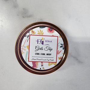 2oz Rose Gold Candle Tin | Travel Candle