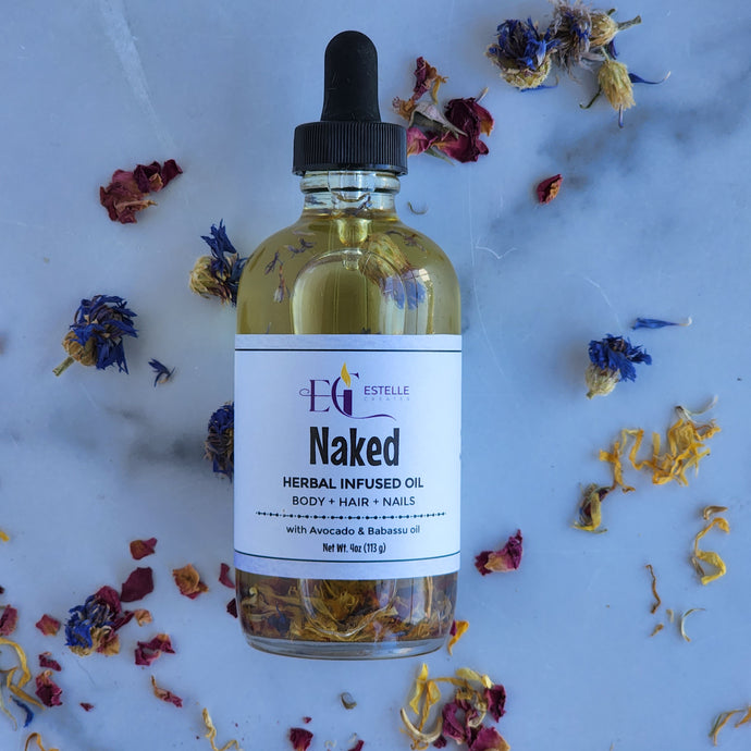 Hair & Body Oil Herbal Infused 4oz