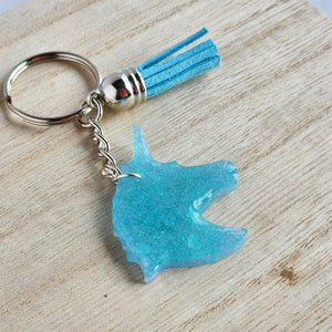 Pink Glow Unicorn Keychain