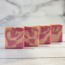 Load image into Gallery viewer, Pomegranate Mango Soap Bar Vegan by Estelle Creates