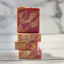 Load image into Gallery viewer, Pomegranate Mango Soap Bar Vegan by Estelle Creates