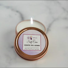 Load image into Gallery viewer, 2oz Rose Gold Candle Tin | Travel Candle