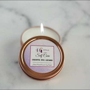 2oz Rose Gold Candle Tin | Travel Candle